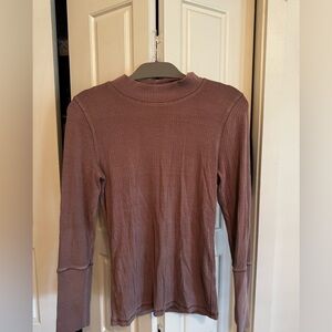 Free People Purple Turtleneck